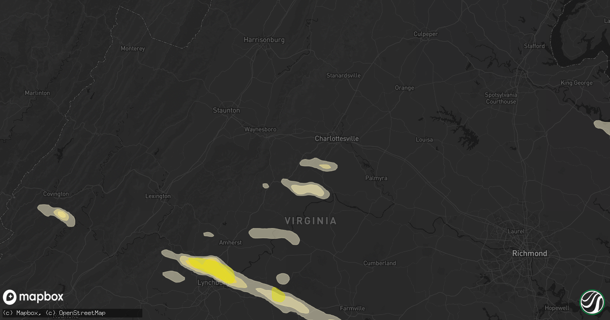 Hail map in North Garden, VA on May 27, 2026
