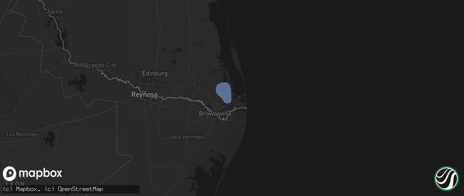 Hail map in Port Isabel, TX on May 27, 2026