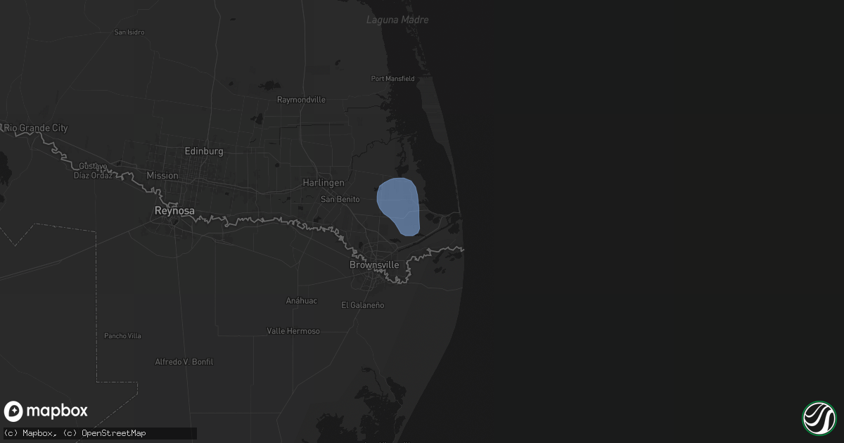 Hail map in Port Isabel, TX on May 27, 2026