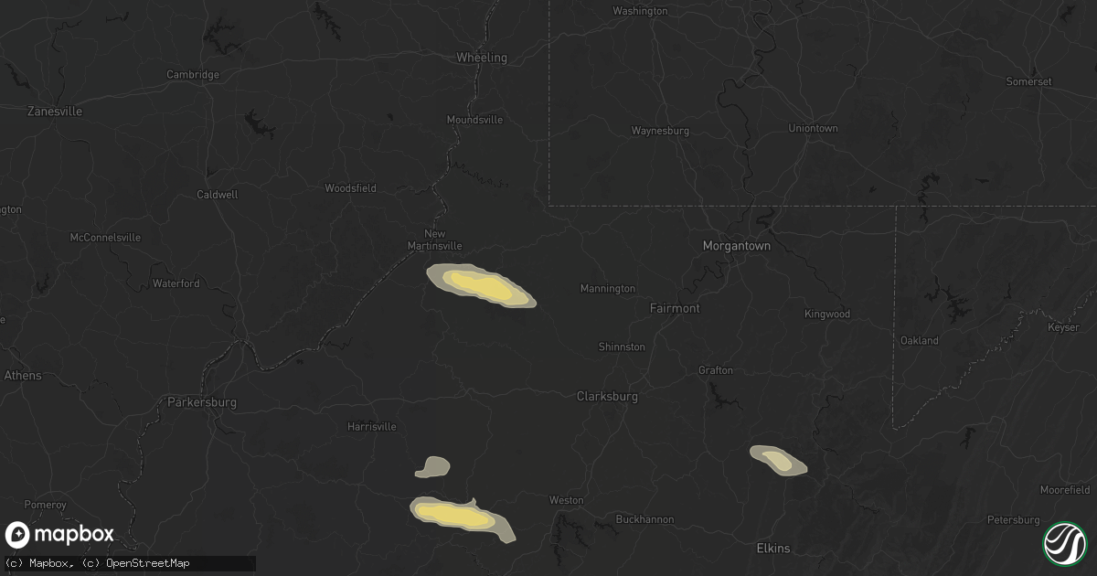 Hail map in Smithfield, WV on May 27, 2026