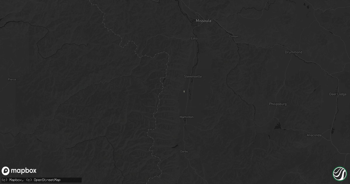 Hail map in Victor, MT on May 27, 2026