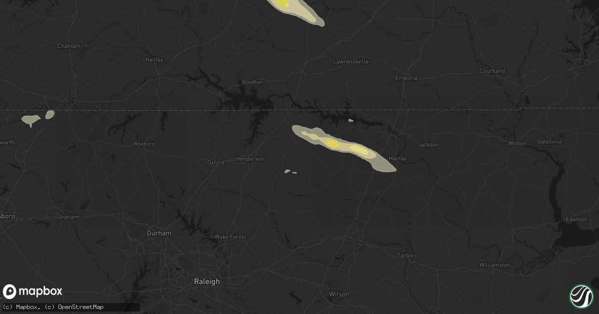 Hail map in Warrenton, NC on May 27, 2026