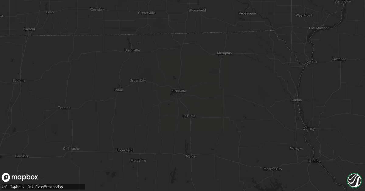 Hail map in Rogers, AR on May 28, 2012