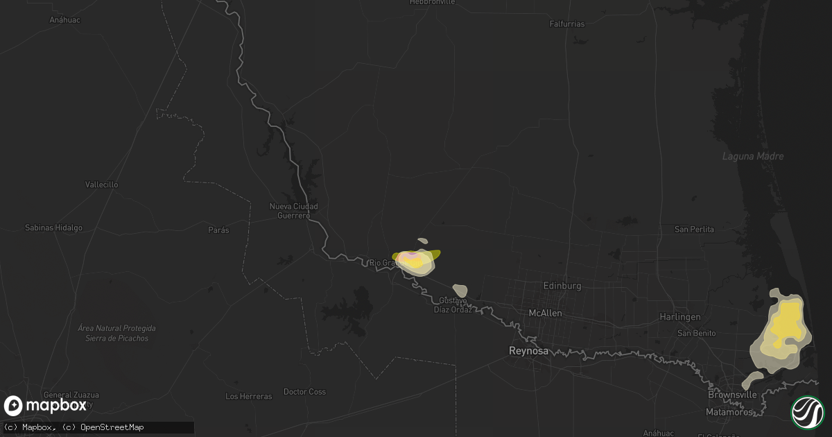 Hail map in Rio Grande City, TX on May 28, 2014