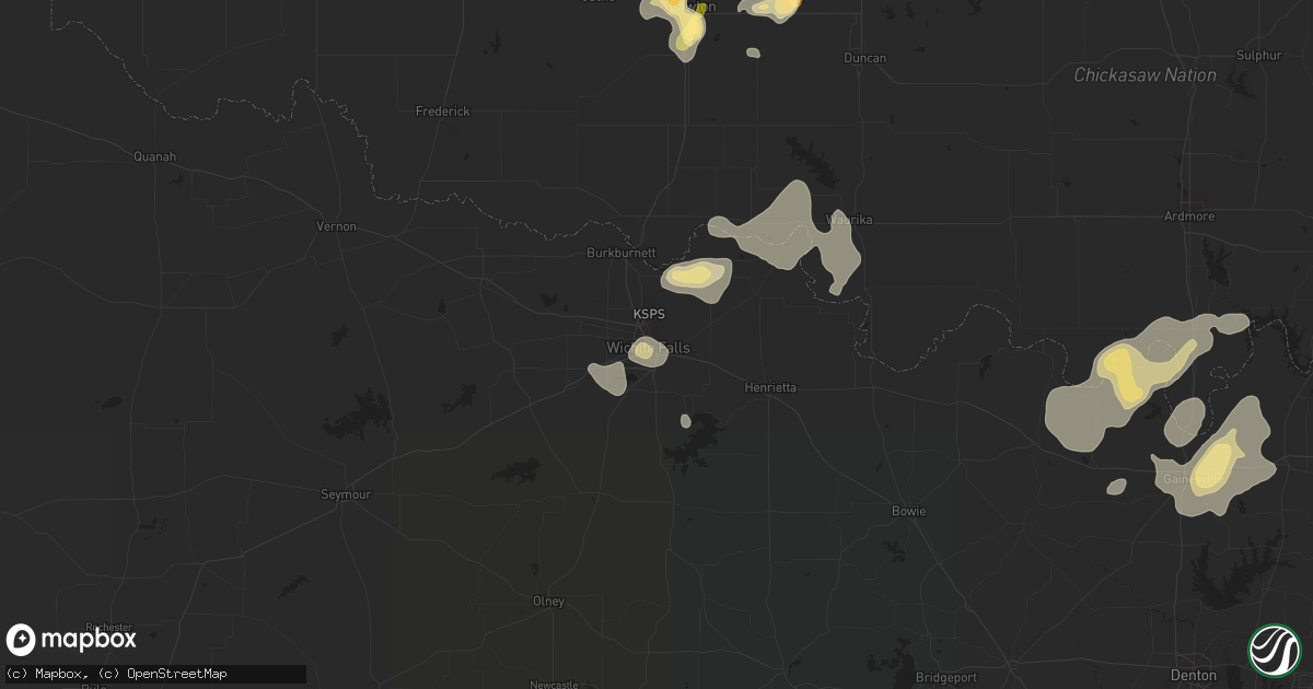 Hail map in Wichita Falls, TX on May 28, 2015