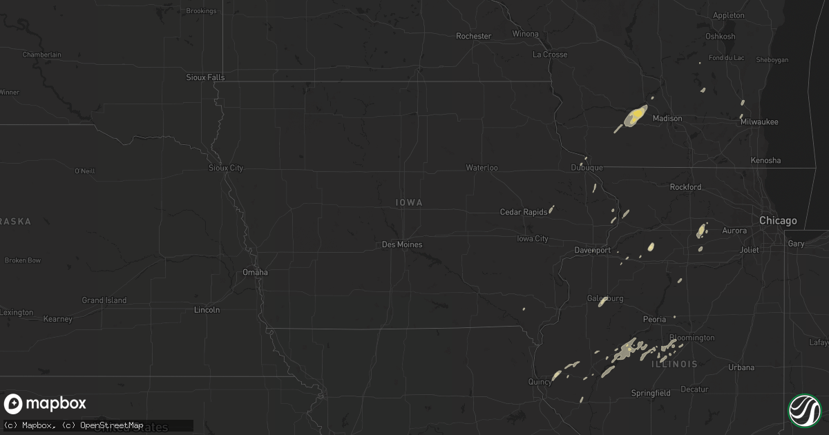 Hail map in Iowa on May 28, 2016