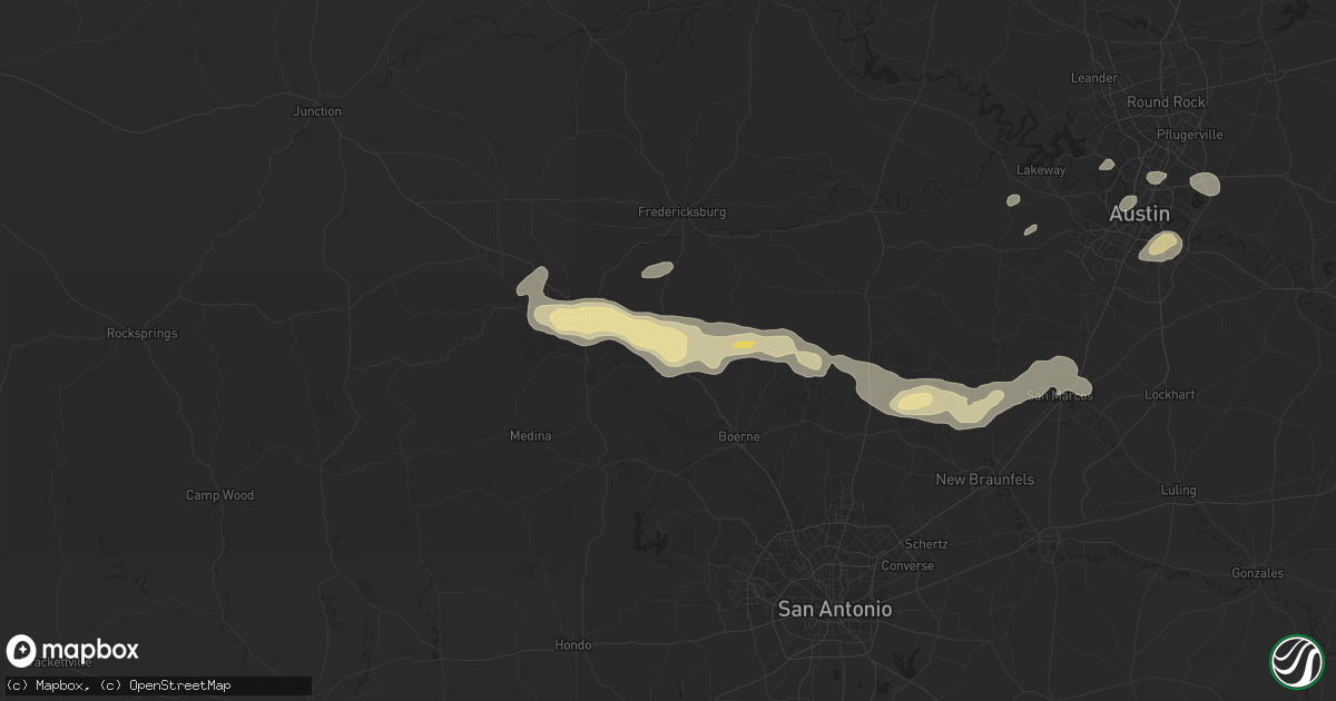 Hail map in Comfort, TX on May 28, 2017