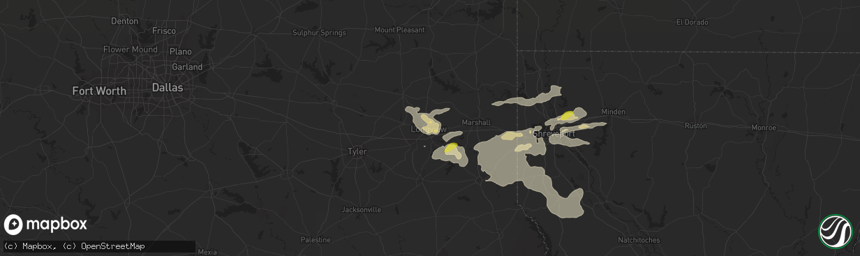 Hail map in Longview, TX on May 28, 2017