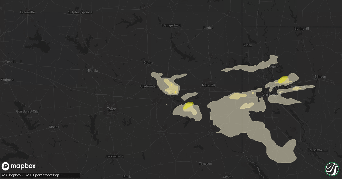 Hail map in Longview, TX on May 28, 2017