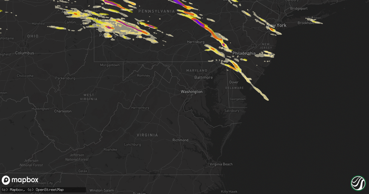 Hail map in Delaware on May 28, 2019