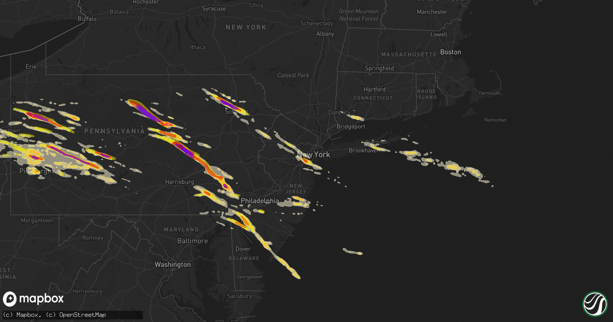 Hail map on May 28, 2019