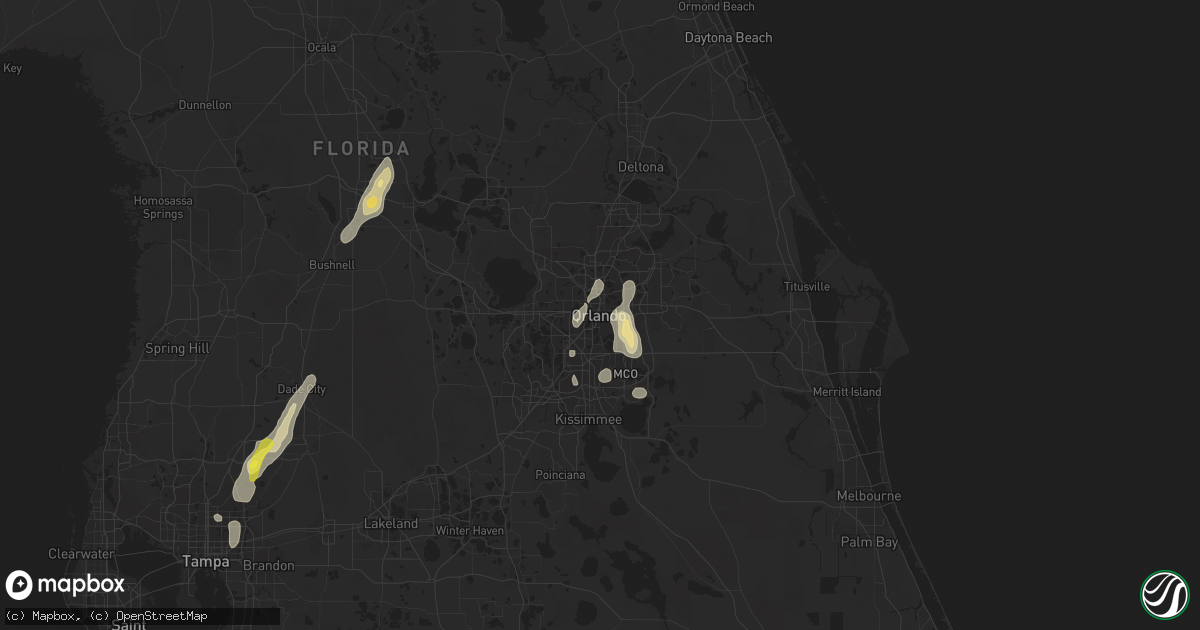 Hail map in Orlando, FL on May 28, 2020
