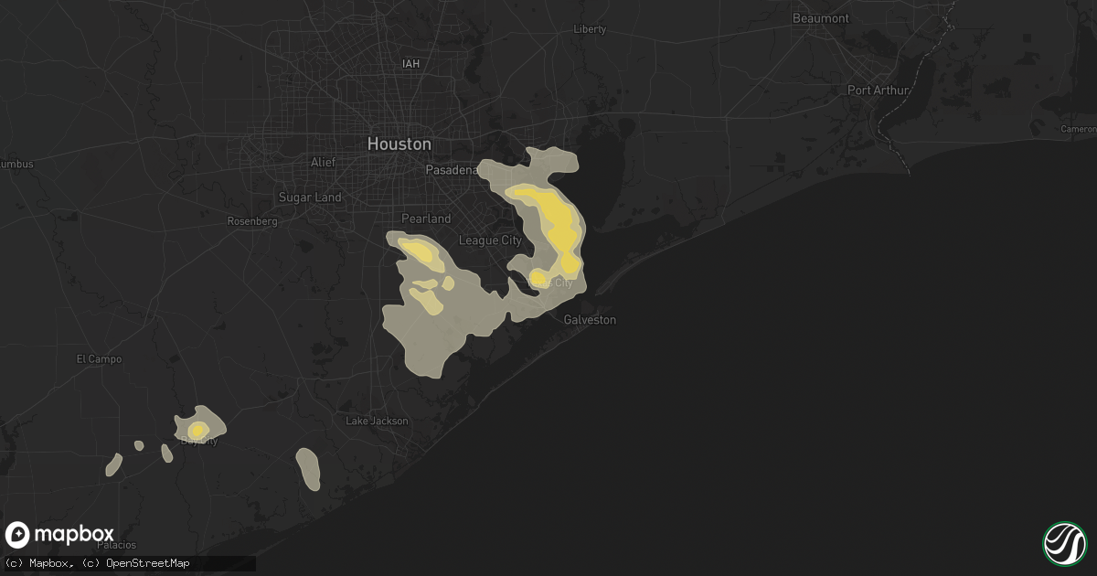 Hail map in Texas City, TX on May 28, 2020