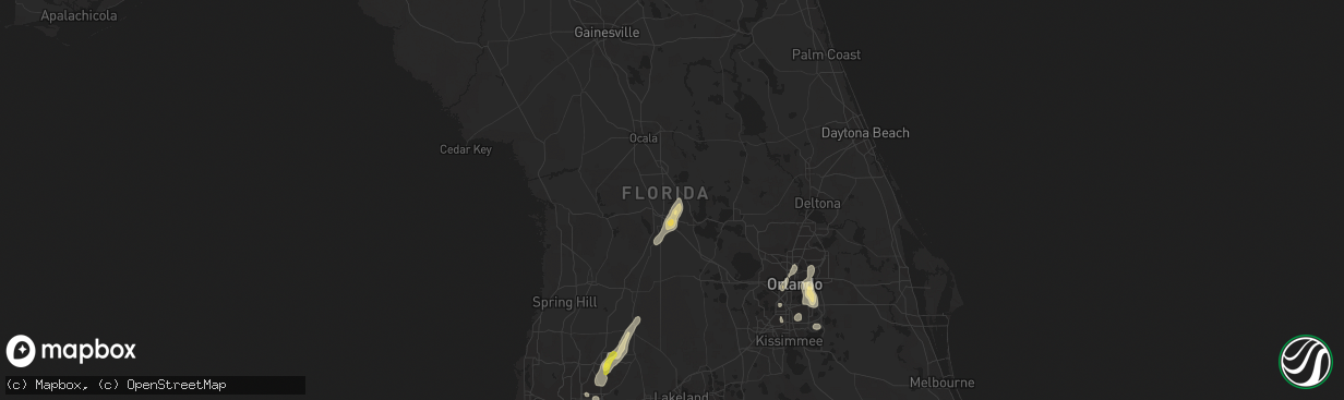 Hail map in The Villages, FL on May 28, 2020