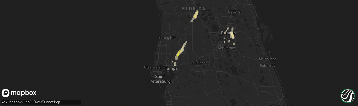 Hail map in Wesley Chapel, FL on May 28, 2020