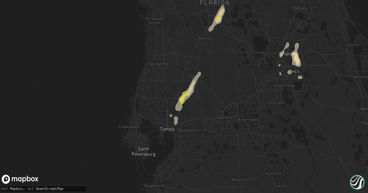 Hail map in Wesley Chapel, FL on May 28, 2020