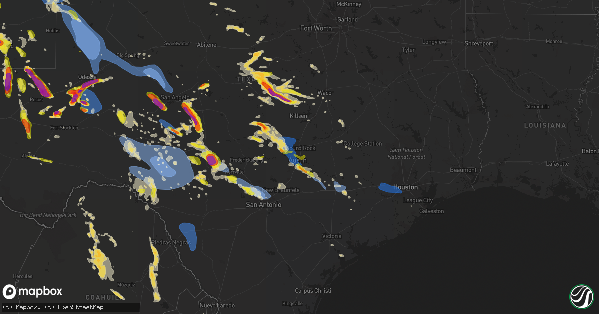 Hail map on May 28, 2021