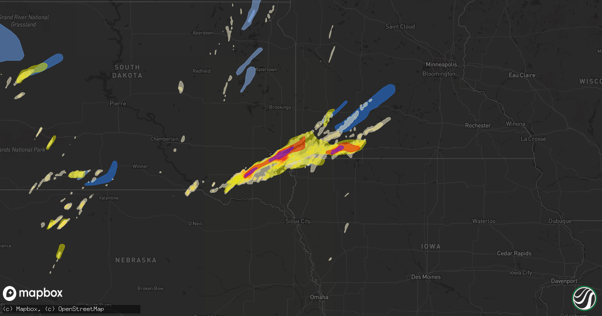 Hail map on May 28, 2022