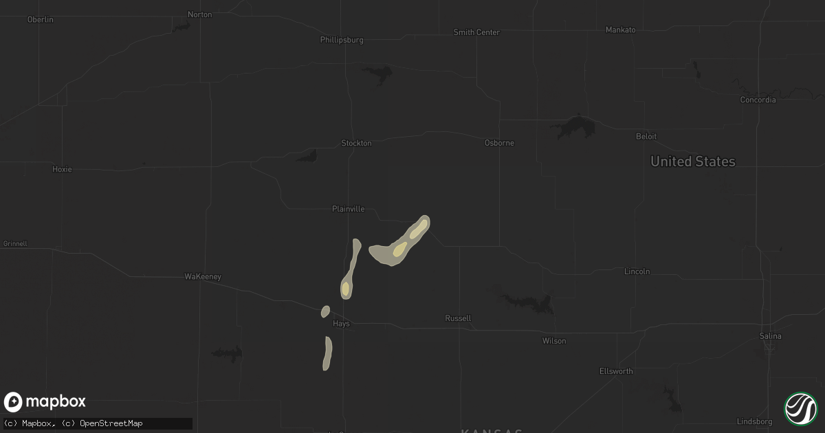 Hail map in Natoma, KS on May 28, 2023