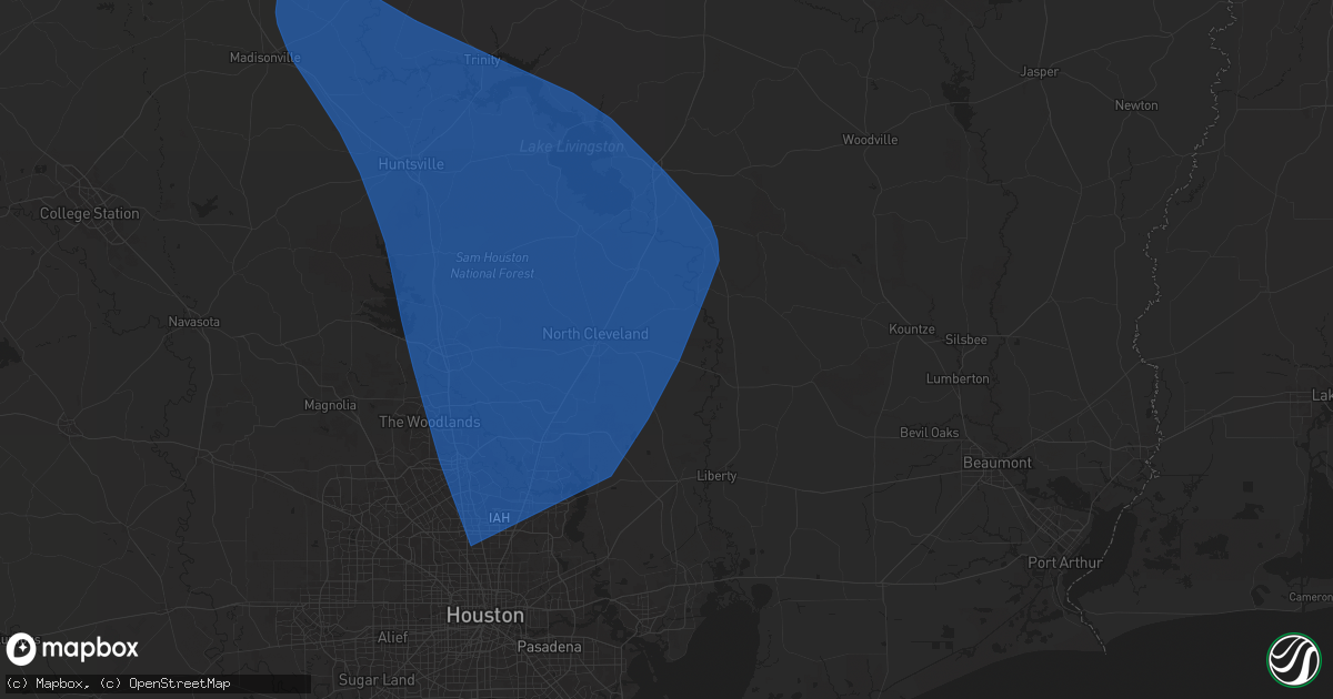 Hail map in Cleveland, TX on May 28, 2024