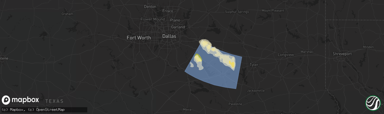 Hail map in Scurry, TX on May 28, 2024