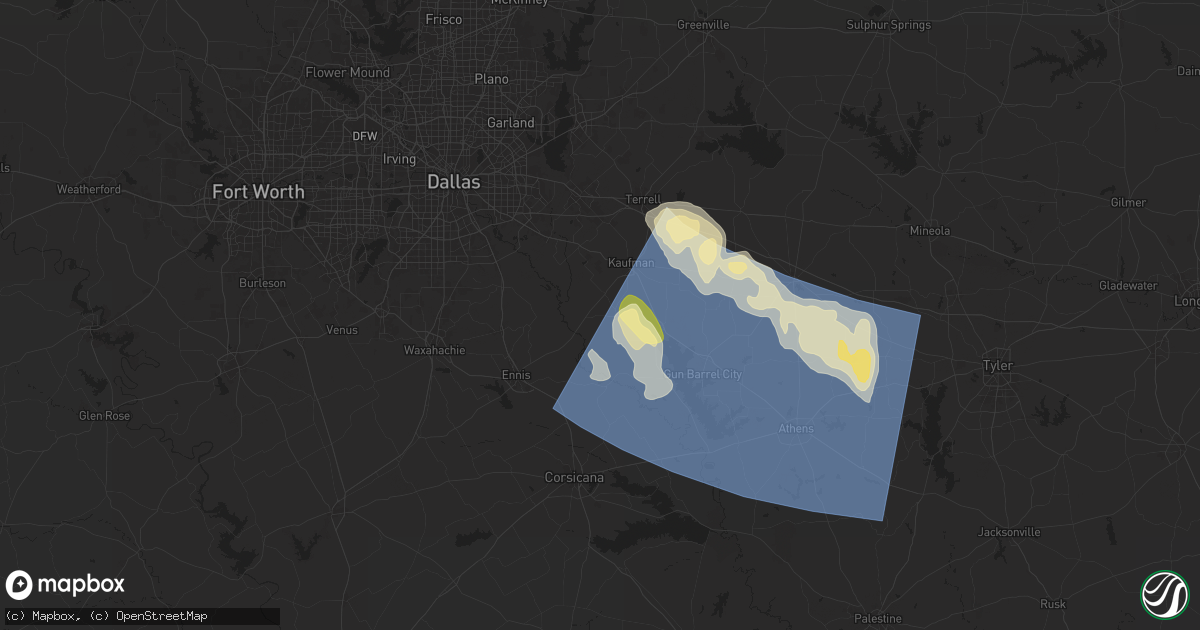 Hail map in Scurry, TX on May 28, 2024