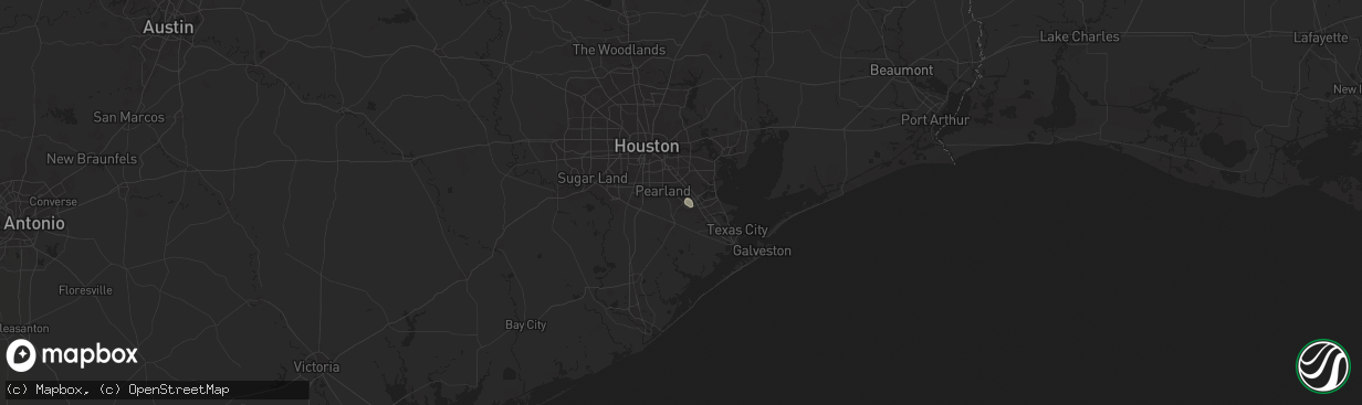 Hail map in Friendswood, TX on May 28, 2025