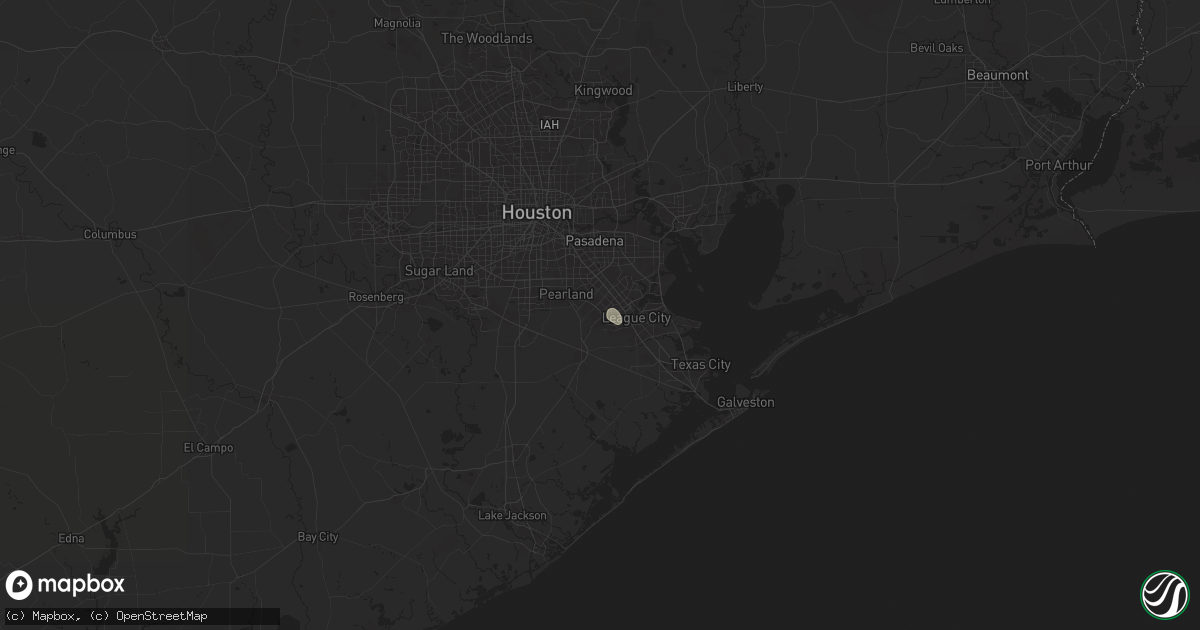 Hail map in Friendswood, TX on May 28, 2025
