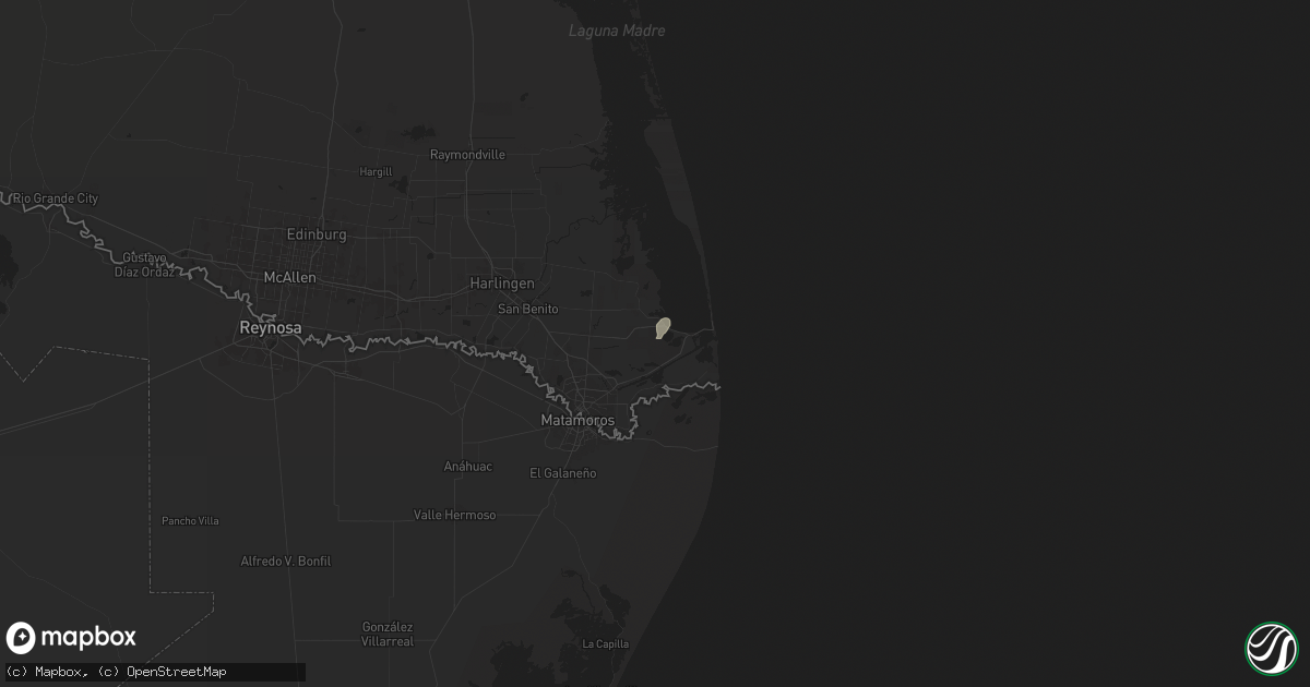 Hail map in Port Isabel, TX on May 28, 2025