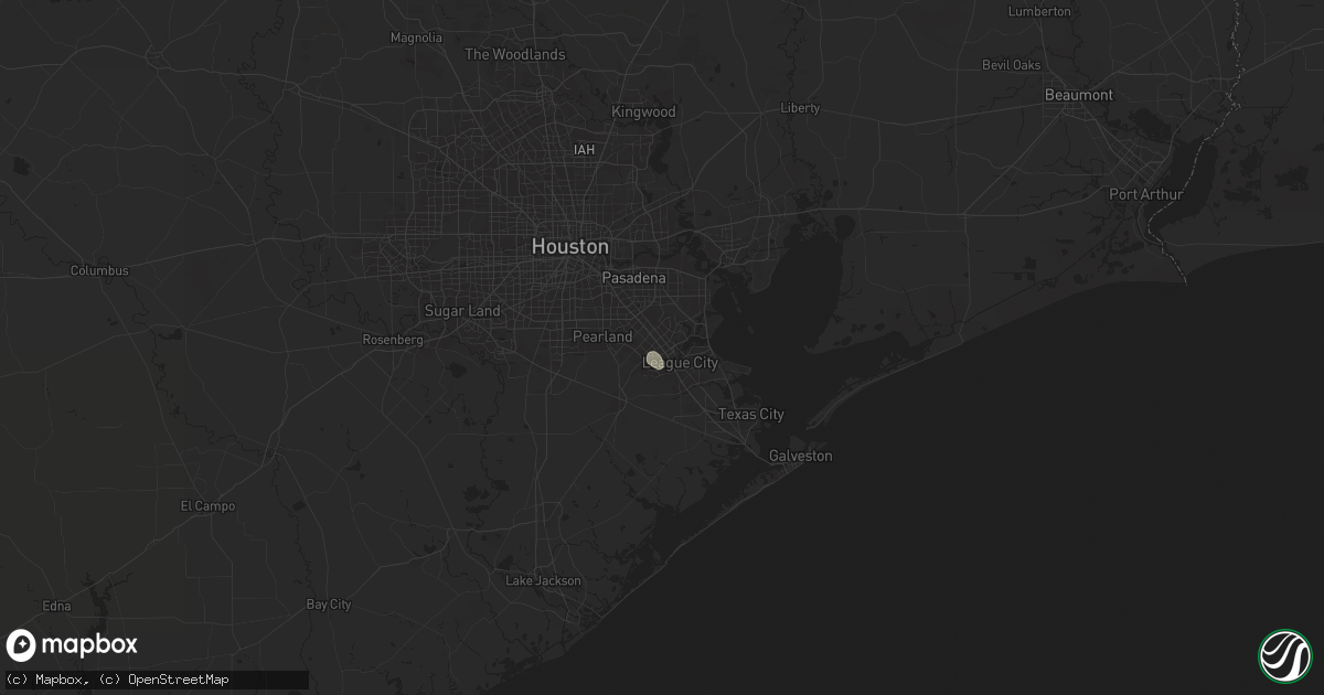 Hail map in Webster, TX on May 28, 2025