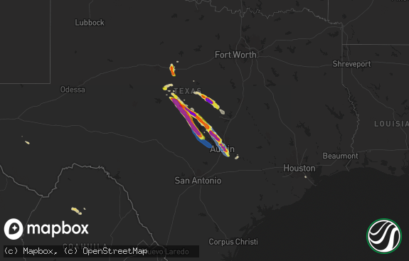 Hail map preview on 05-28-2025