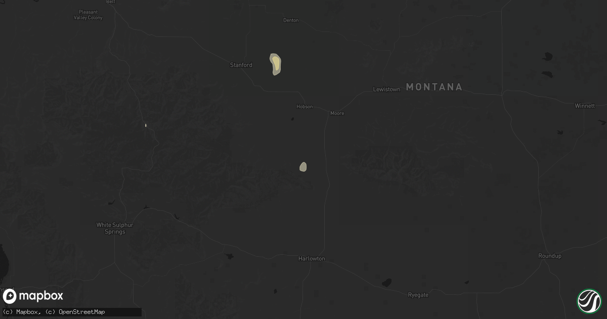Hail map in Buffalo, MT on May 28, 2026