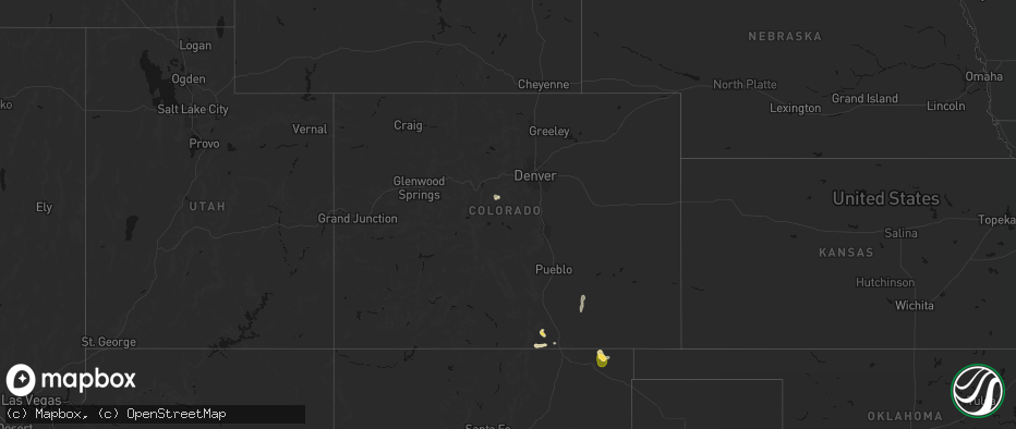 Hail map in Colorado on May 28, 2026