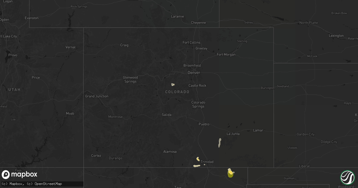 Hail map in Colorado on May 28, 2026