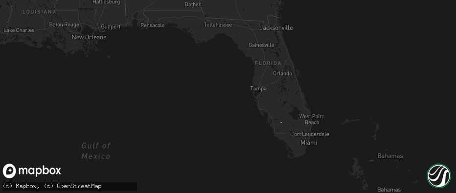 Hail map in Florida on May 28, 2026