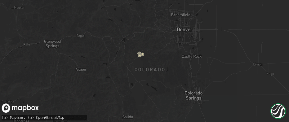 Hail map in Jefferson, CO on May 28, 2026