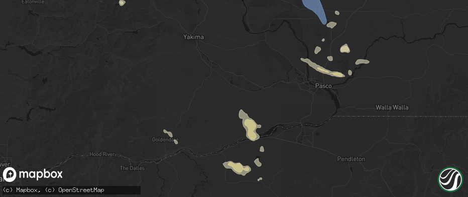 Hail map in Mabton, WA on May 28, 2026