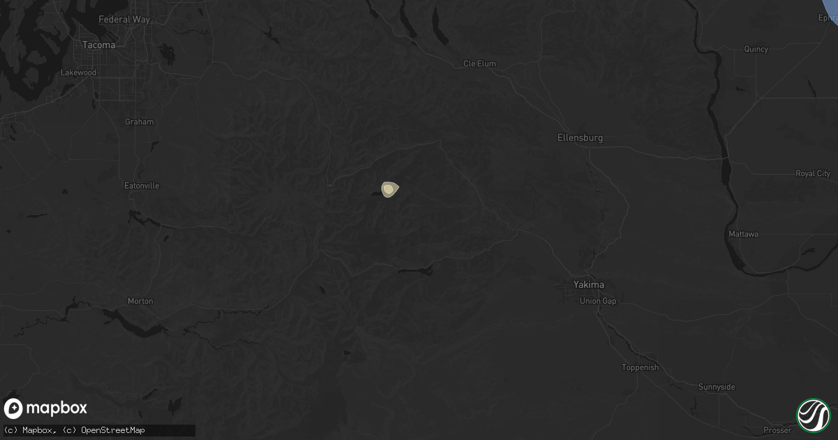 Hail map in Naches, WA on May 28, 2026