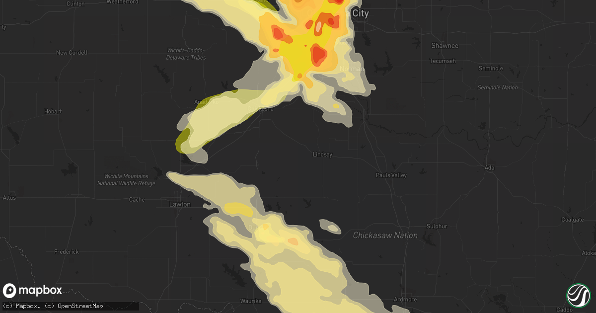 Hail map in Piedmont, OK on May 29, 2012