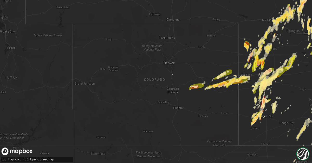 Hail map in Colorado on May 29, 2013