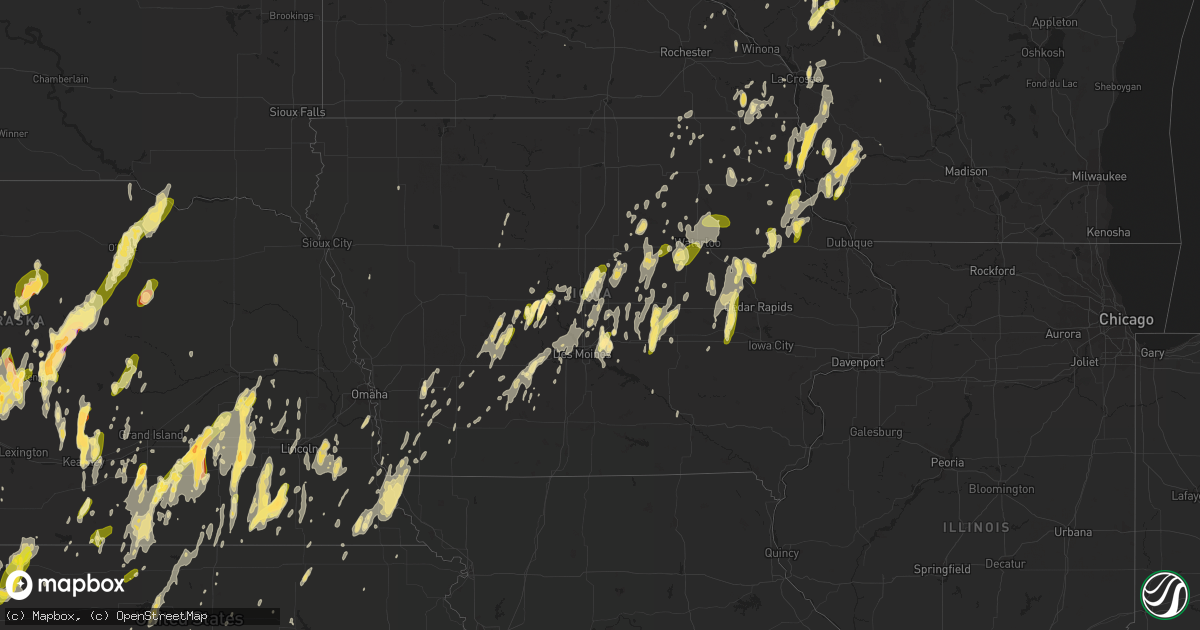 Hail map in Iowa on May 29, 2013