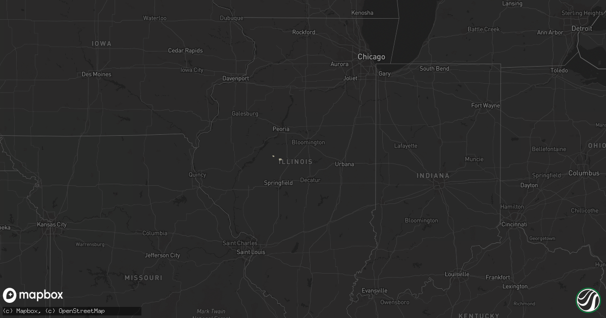 Hail map in Illinois on May 29, 2014