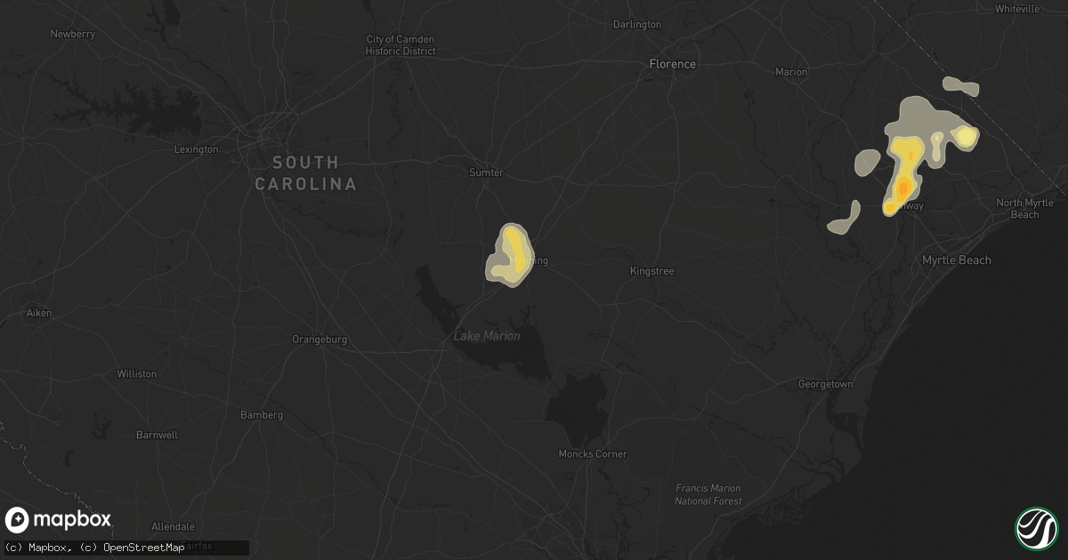 Hail map in Manning, SC on May 29, 2014