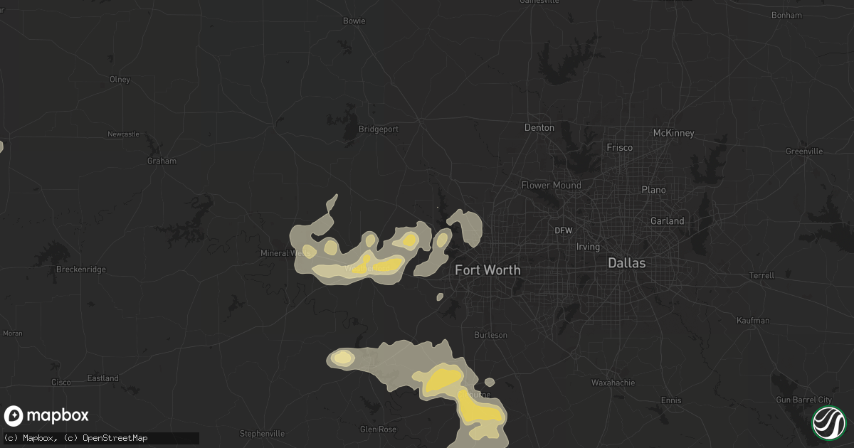 Hail map in Azle, TX on May 29, 2015