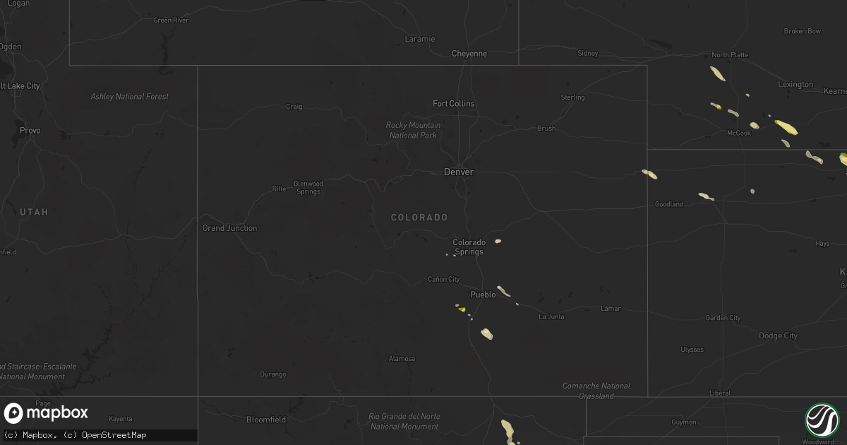 Hail map in Colorado on May 29, 2015