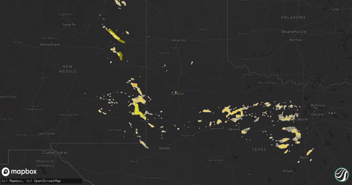 Hail map on May 29, 2015