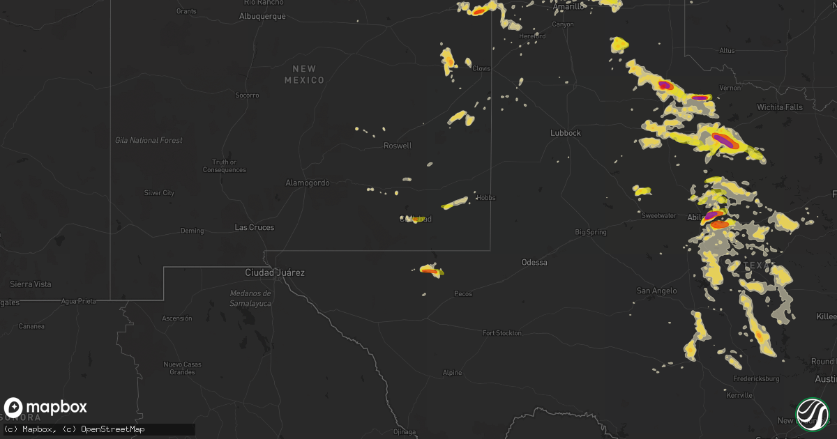 Hail map on May 29, 2016