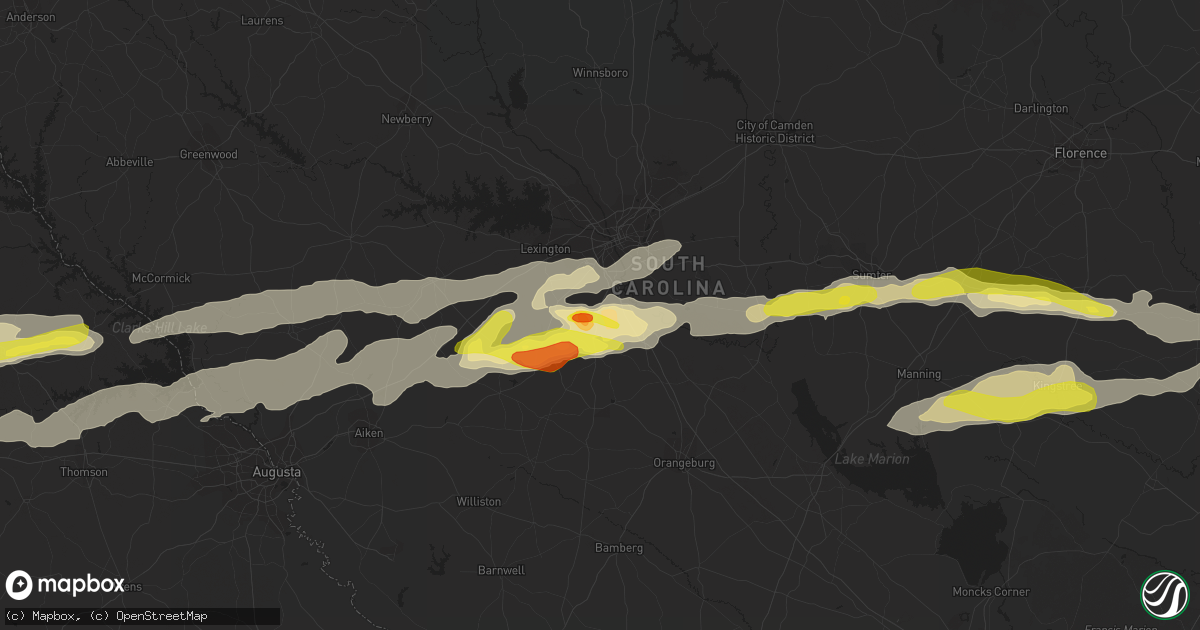 Hail map in Gaston, SC on May 29, 2017