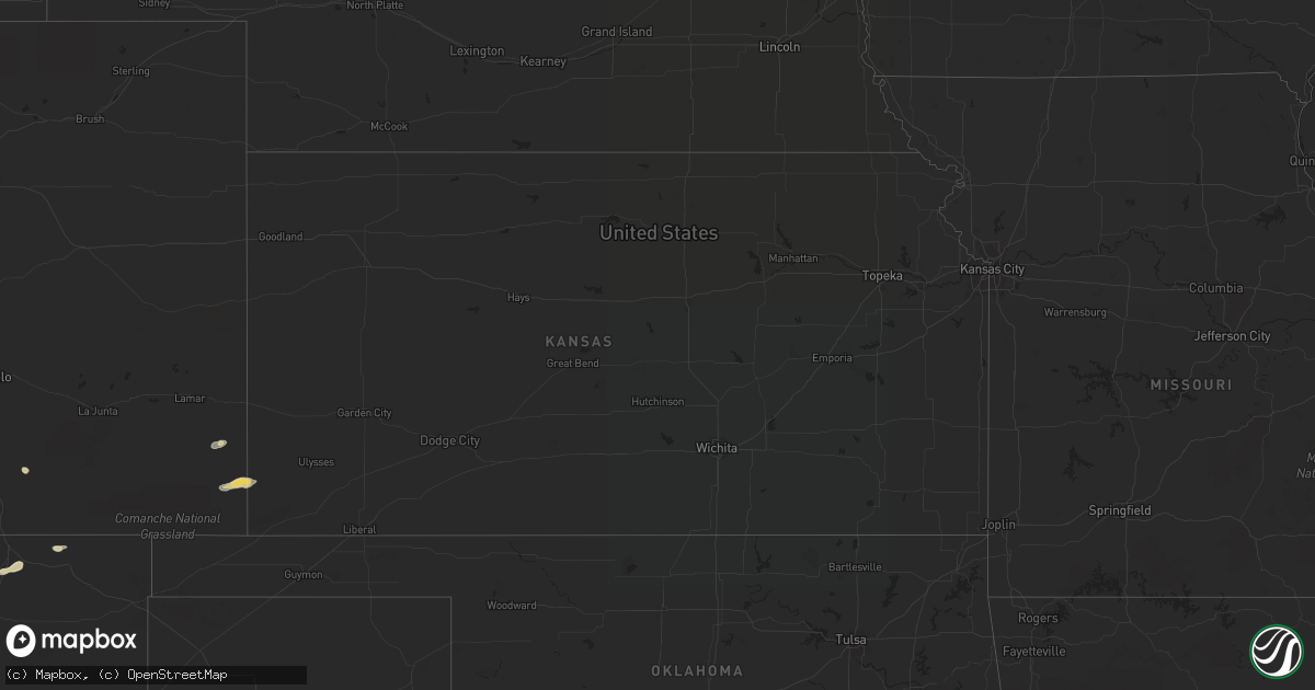 Hail map in Kansas on May 29, 2017