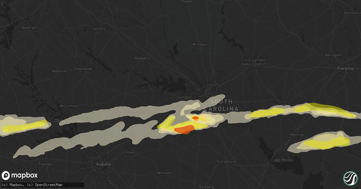 Hail map in Lexington, SC on May 29, 2017